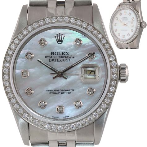 rolex datejust steel diamond dial|rolex datejust 36 with diamonds.